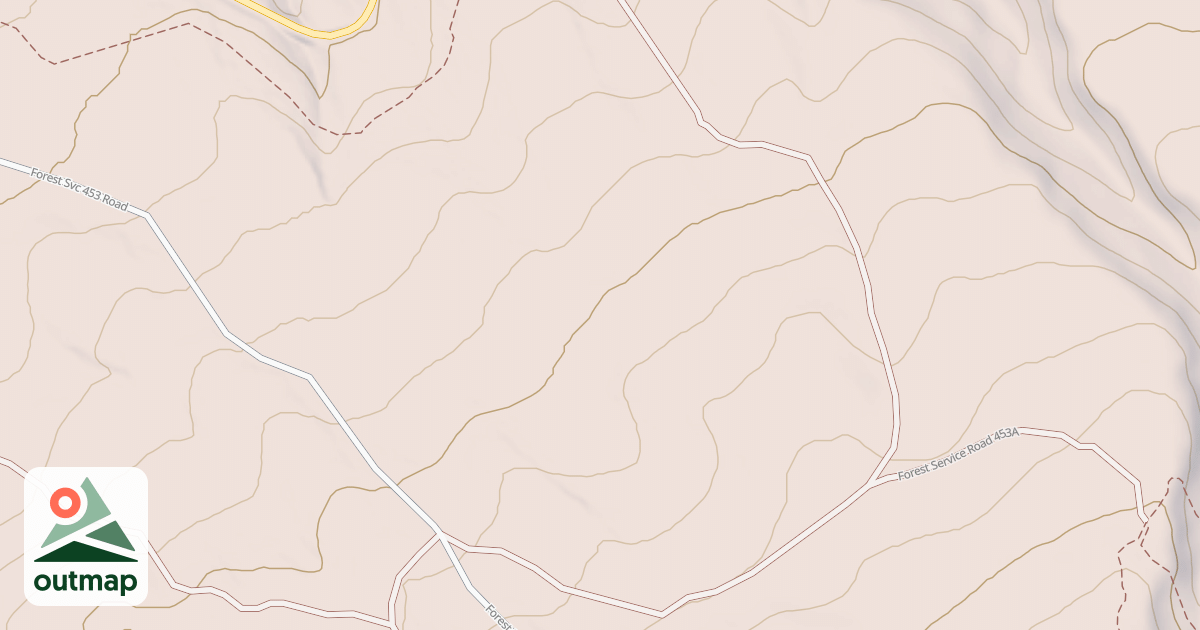 Map of USFS National Forest System Roads {8938ED1A-B675-4947-A15F-2479F45B45AB}