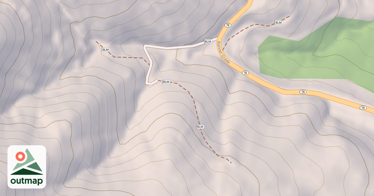 Map of BLM National GTLF Public Motorized Roads f335afe1-67ec-468c-9613-d453c46cae63