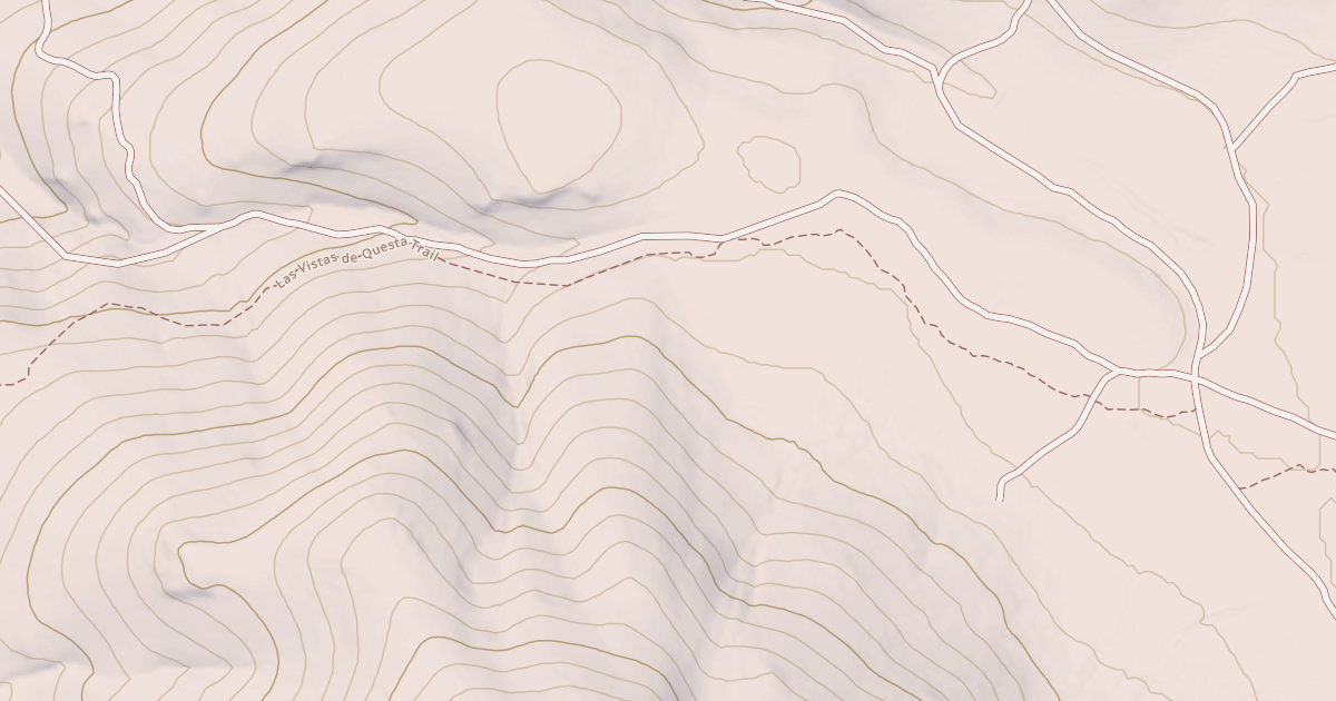 Map preview of Las Vistas De Questa Trail