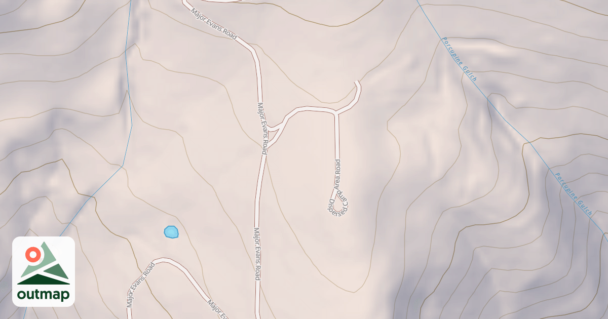 Map of DISPERSED CAMP AREA