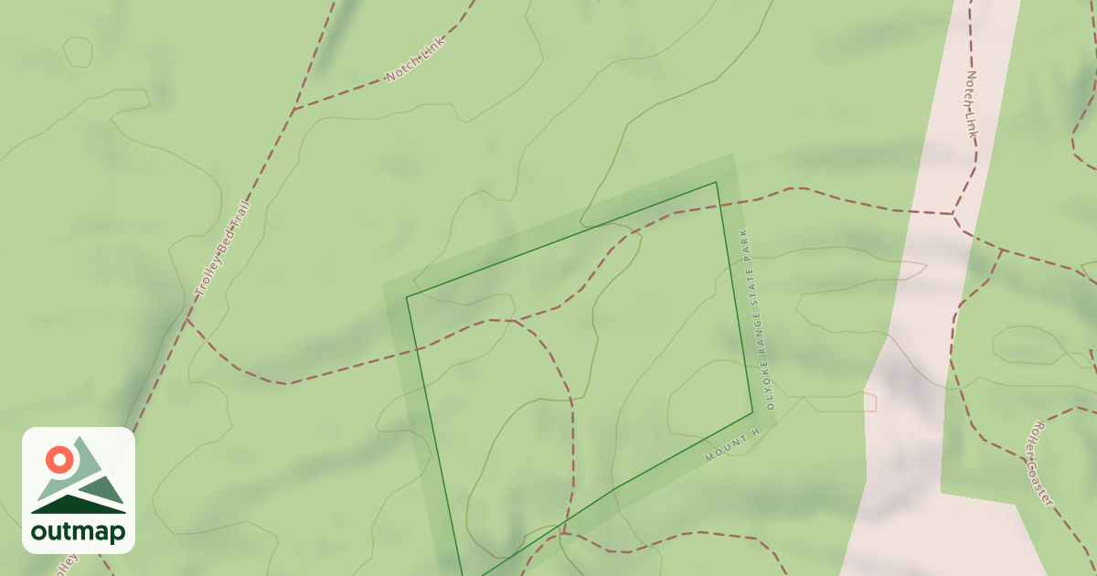 Map of Roller Coaster Trail