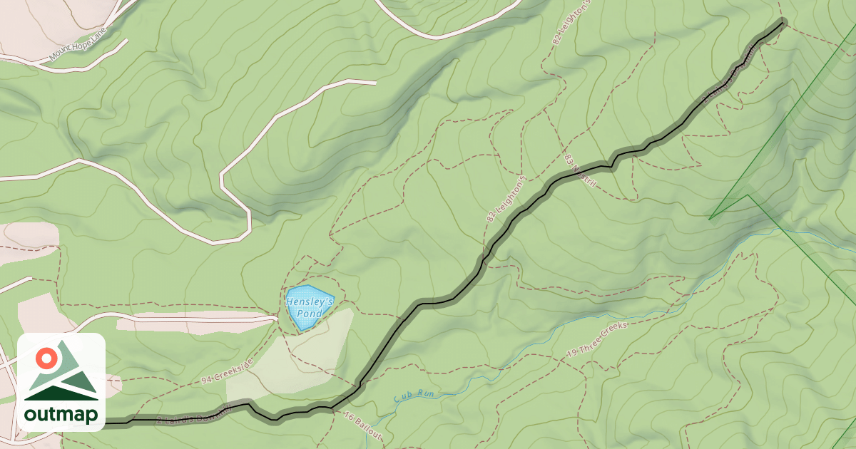 Map of 2 Laird's Downhill
