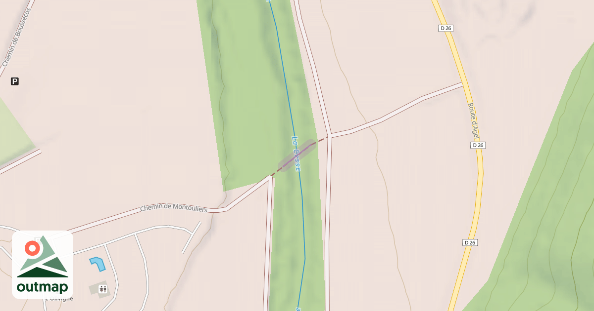 Map of La Passerelle de Loriol