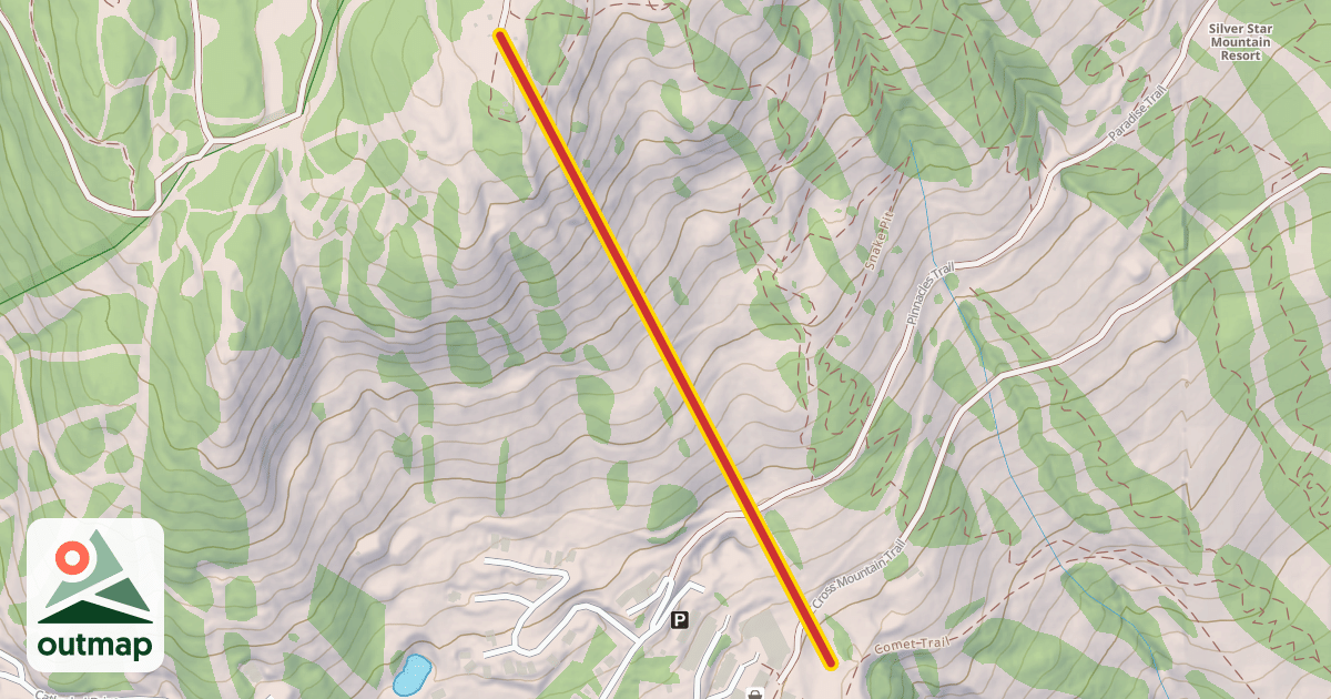 Map of Des Schumann Summit Express Gondola
