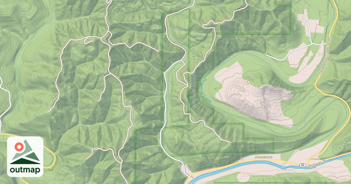 Map of GREEN CREEK