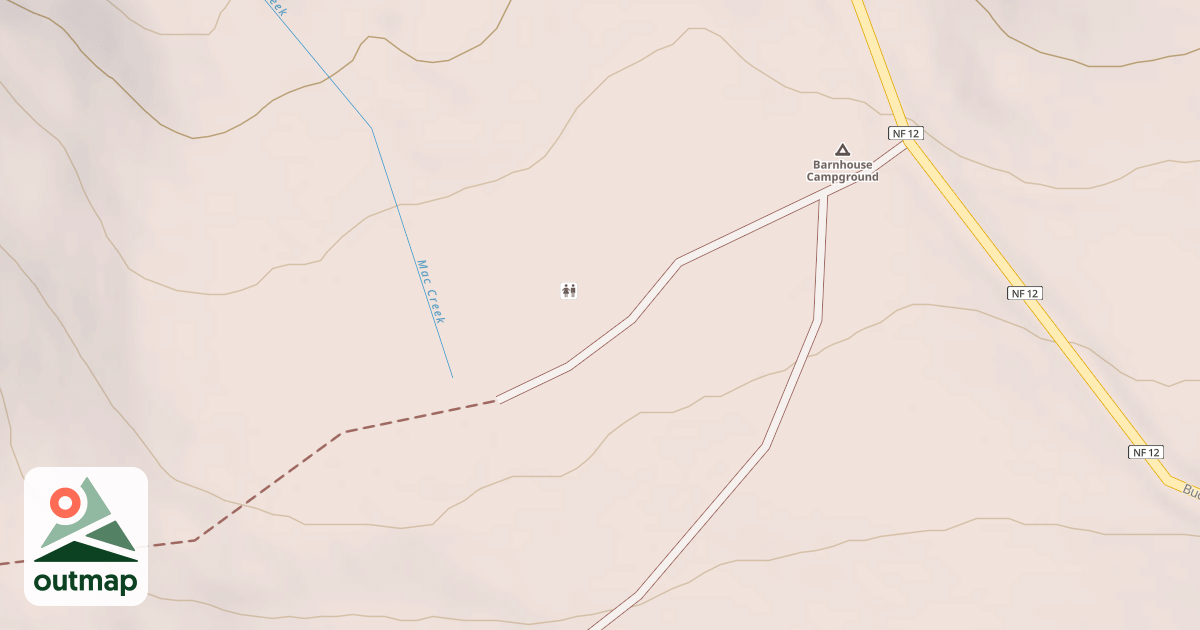 Map of BARNHOUSE CAMPGROUND