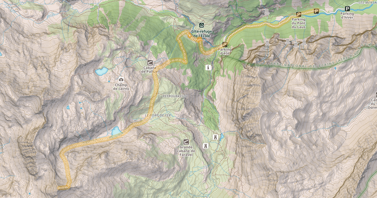 Map preview of Le Petit Pinier — Les Mensals