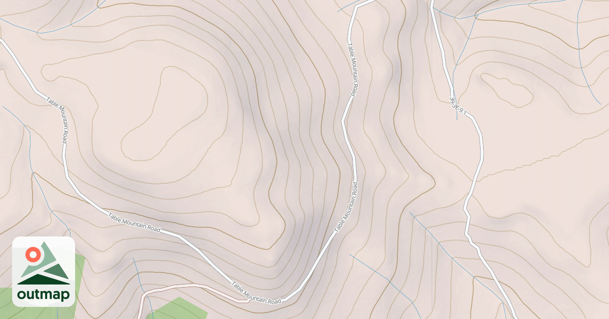 Map of Table Mountain Sled Trail
