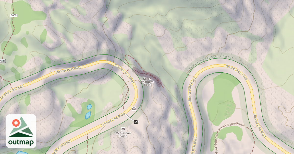 Map of Green Phantom Rock