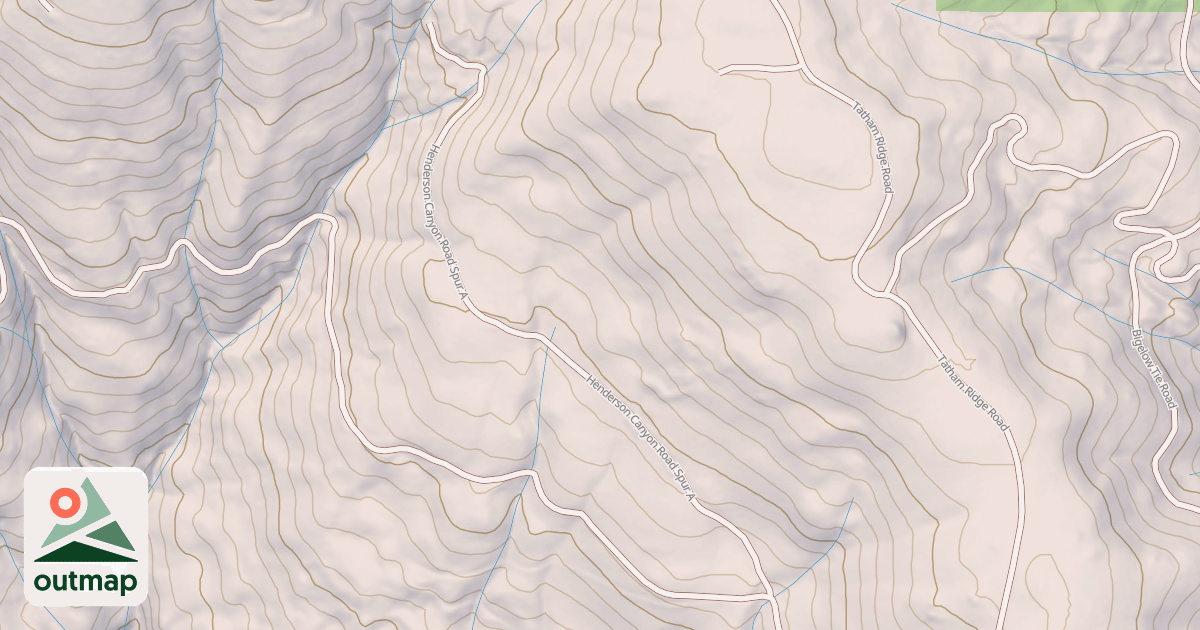Map of HENDERSON CANYON SPUR A