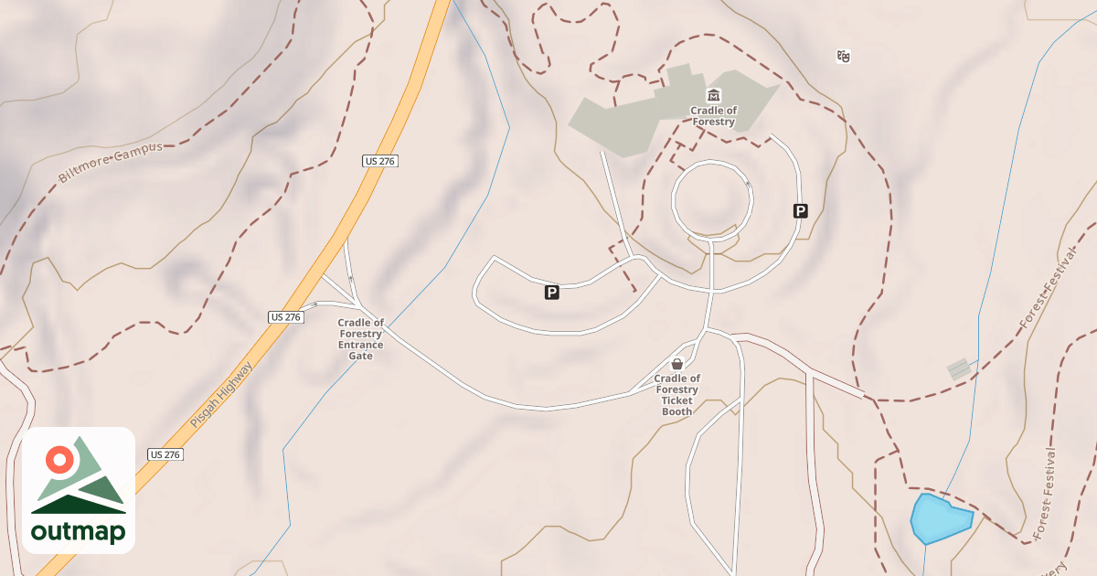 Map of CRADLE OF FORESTRY