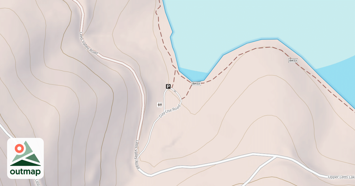 Map of LETTS VALLEY