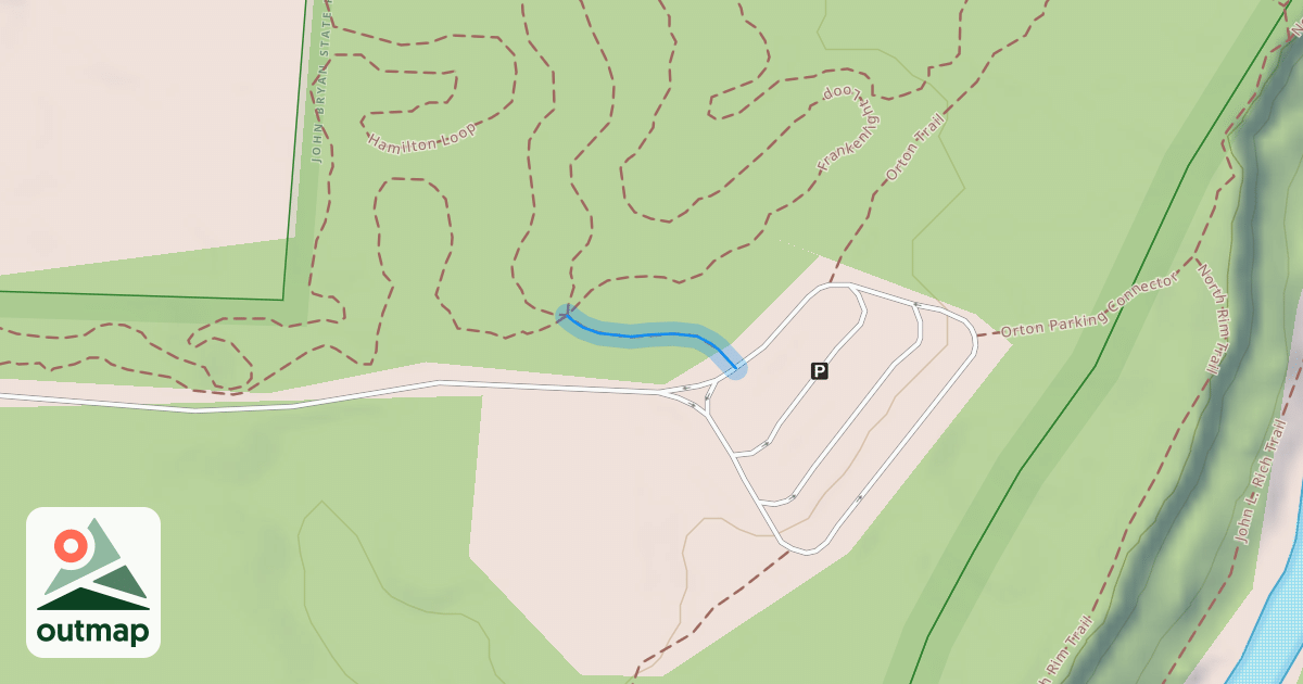 Map of Orton Mountain Bike Connector