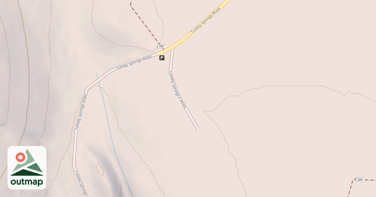 Map of TURKEY SPRINGS F