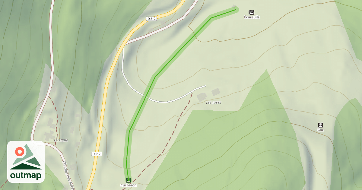 Map of Cucheron