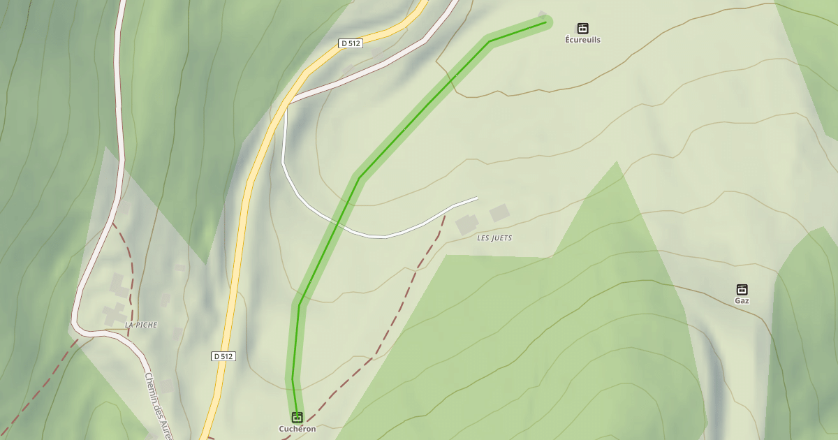Map preview of Cucheron