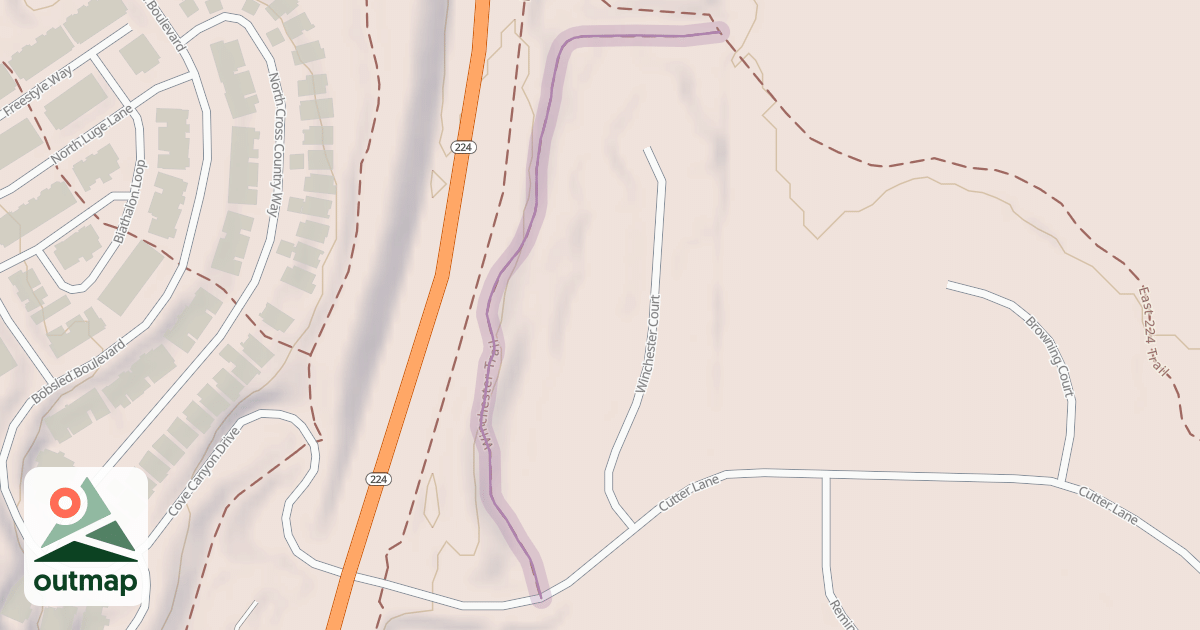 Map of Winchester Trail