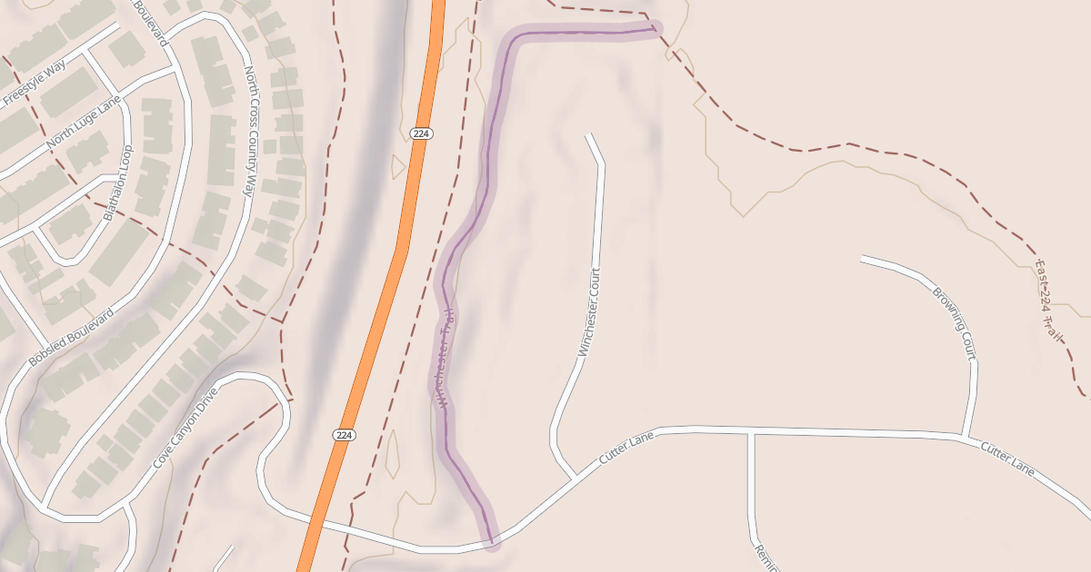 Map preview of Winchester Trail
