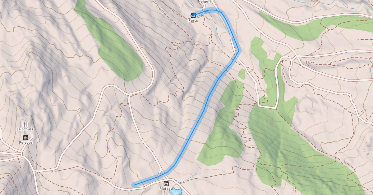 Map preview of Stade Slalom