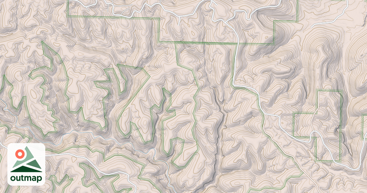 Map of CLIFFY CANYON