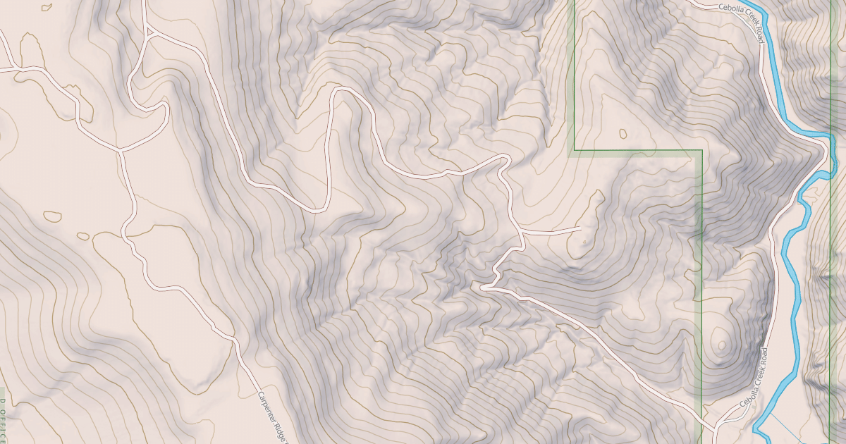 Map preview of BLM National GTLF Public Motorized Roads 65e03fe0-fb28-4368-a39a-b9b6d098e459