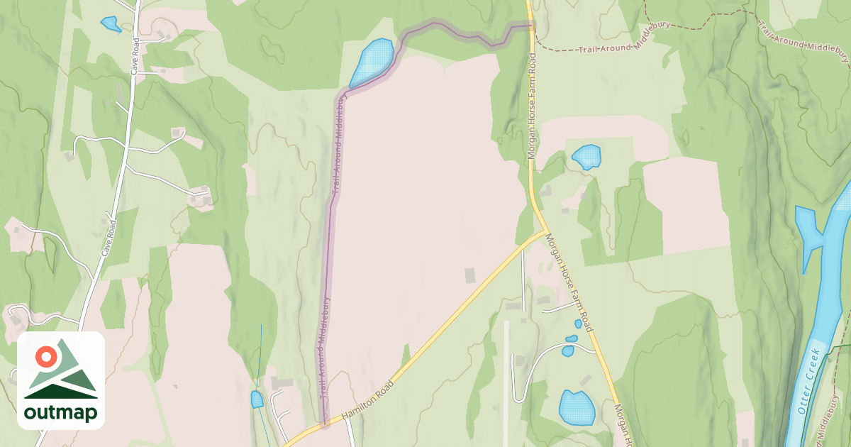 Map of Trail Around Middlebury