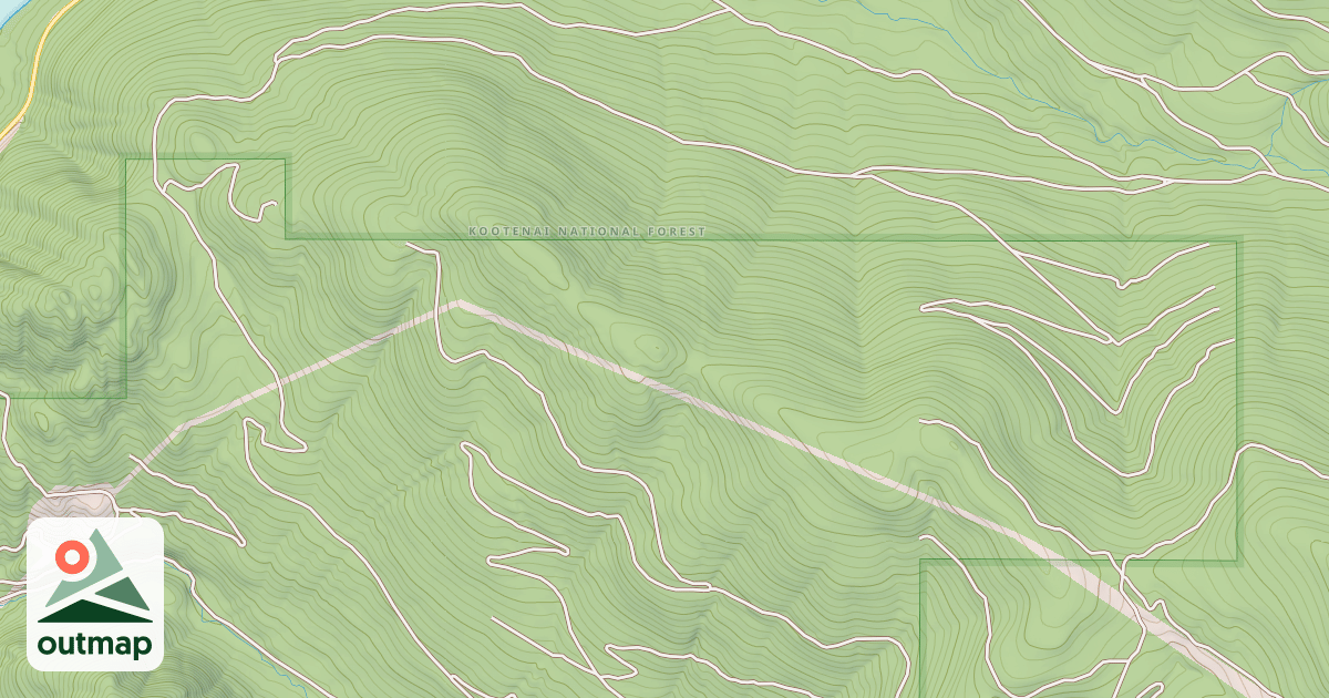 Map of CRIPPLE HORSE FISHER RIVER