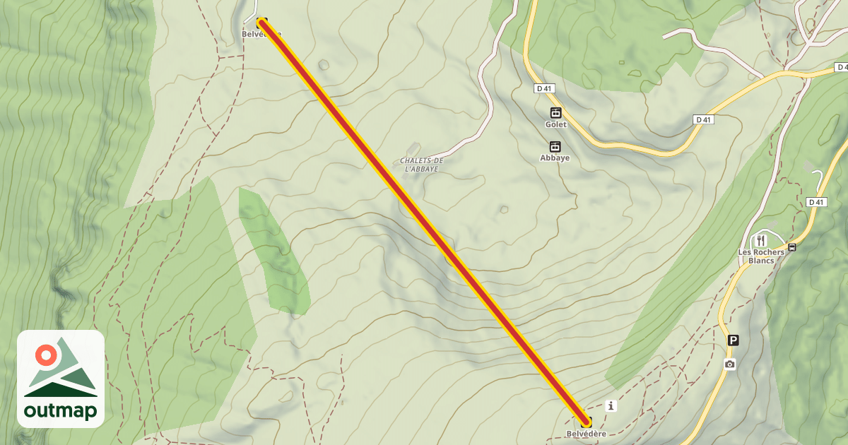 Map of Belvédère