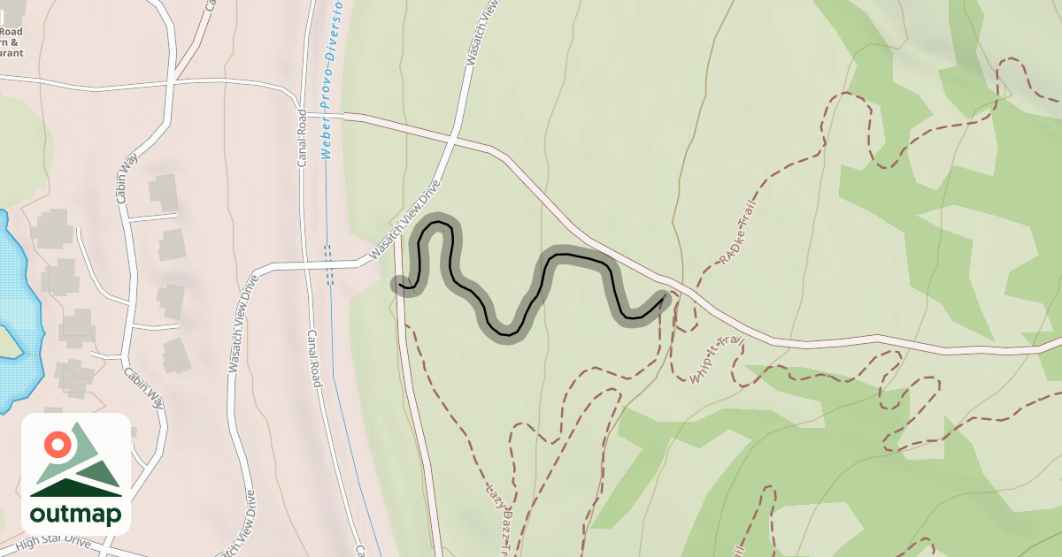Map of Whip It Trail