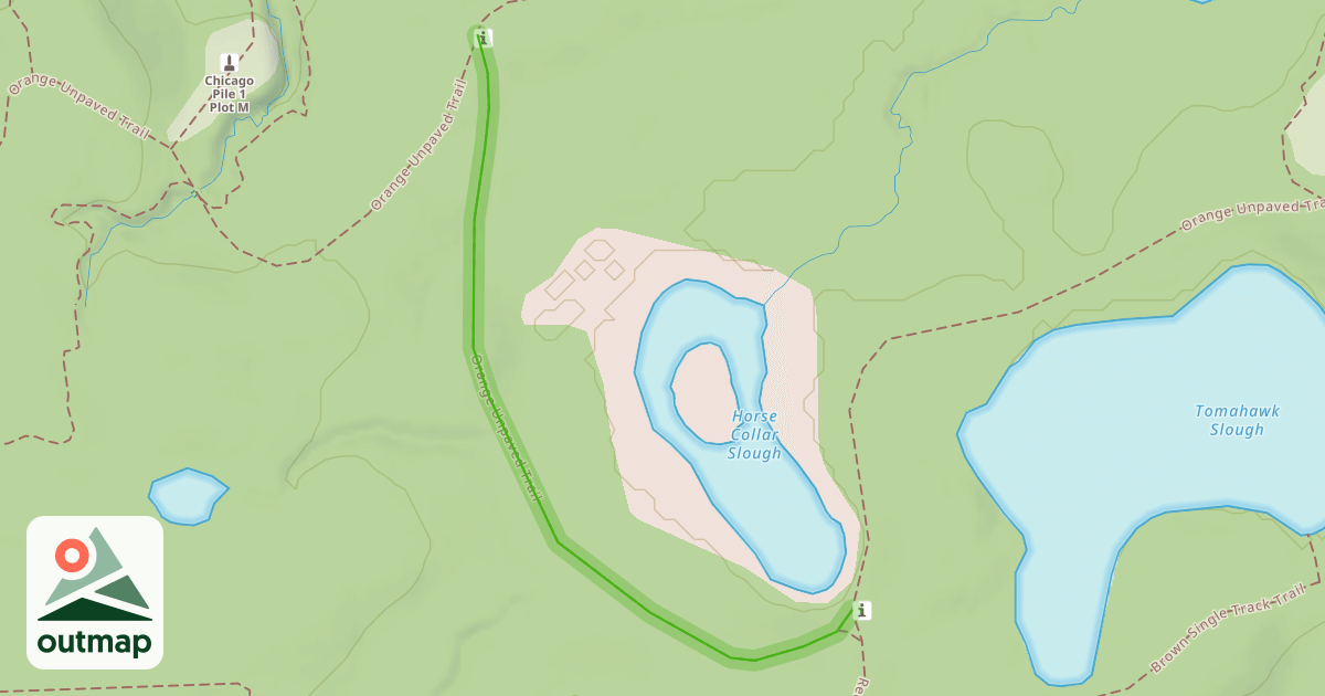 Map of Orange Unpaved Trail
