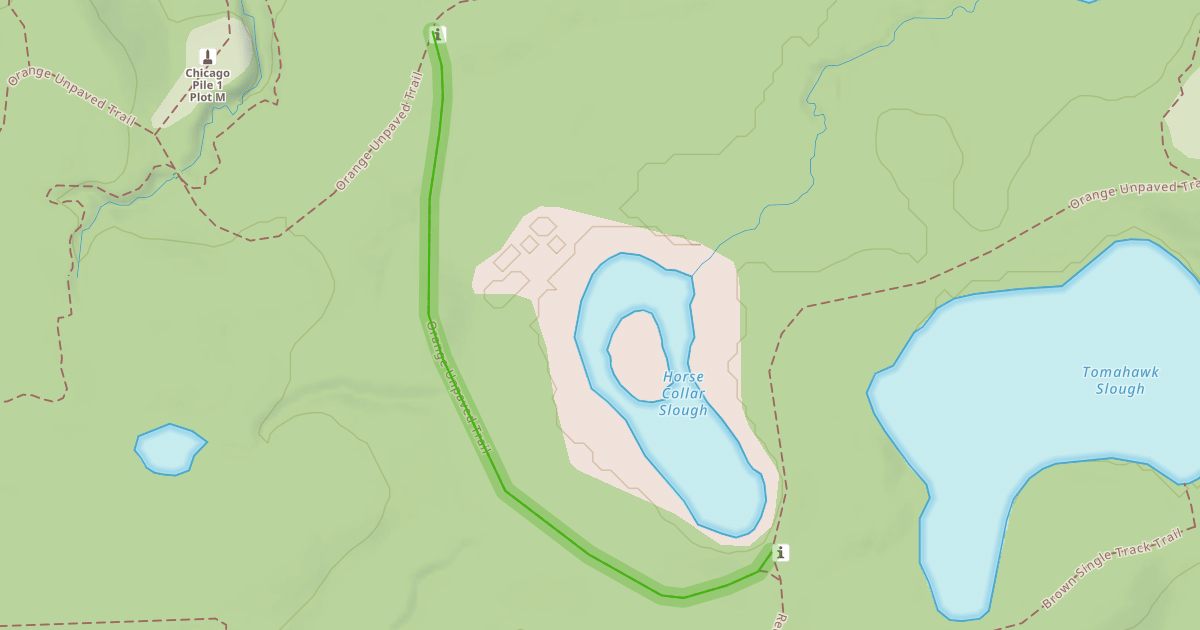 Map preview of Orange Unpaved Trail