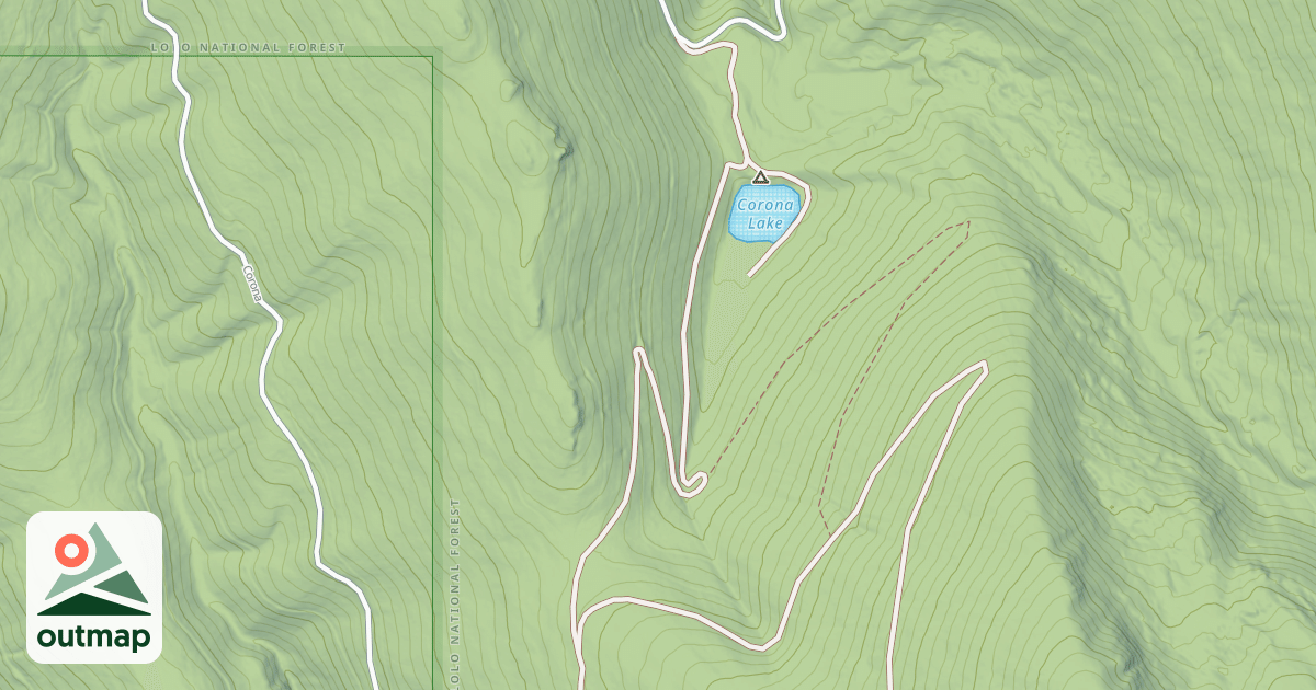 Map of CORONA LAKE