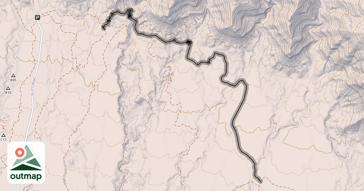 Map of Chutes & Ladders Trail