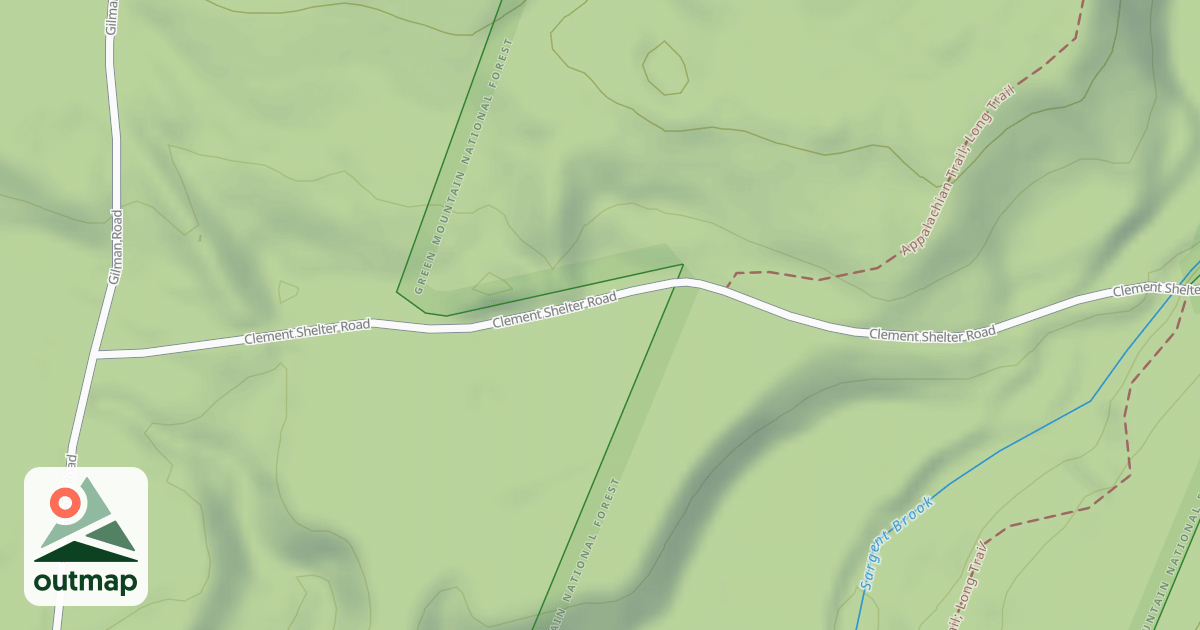Map of Clement Shelter Road C4/7 Conn