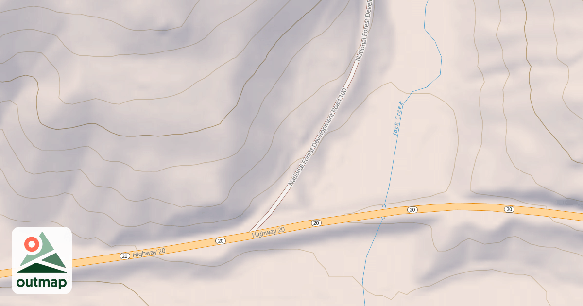 Map of JACK CREEK