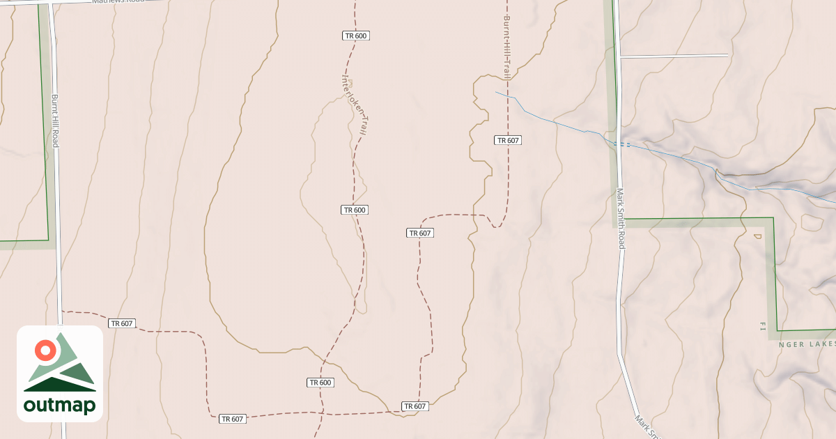 Map of Burnt Hill