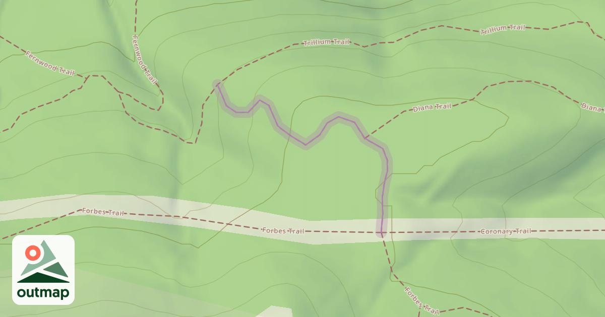 Map of Wake Robin Trail