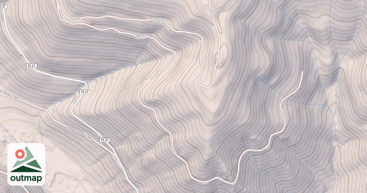 Map of USFS National Forest System Roads {302587E1-3590-4C71-AEF3-C2470B32741D}