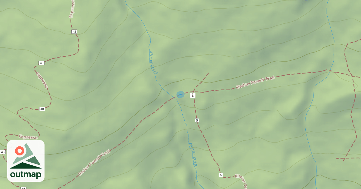 Map of Baden Powell Trail