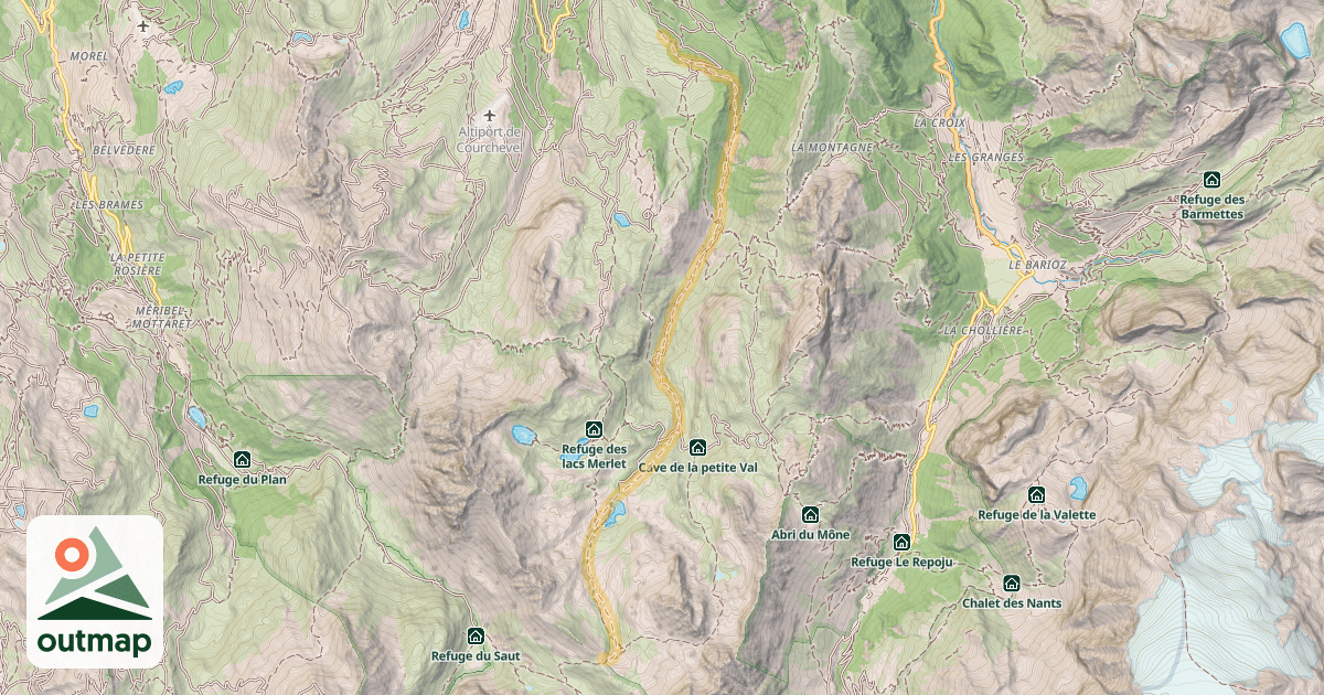 Map of Col de Chanrouge — Grand Prâlin