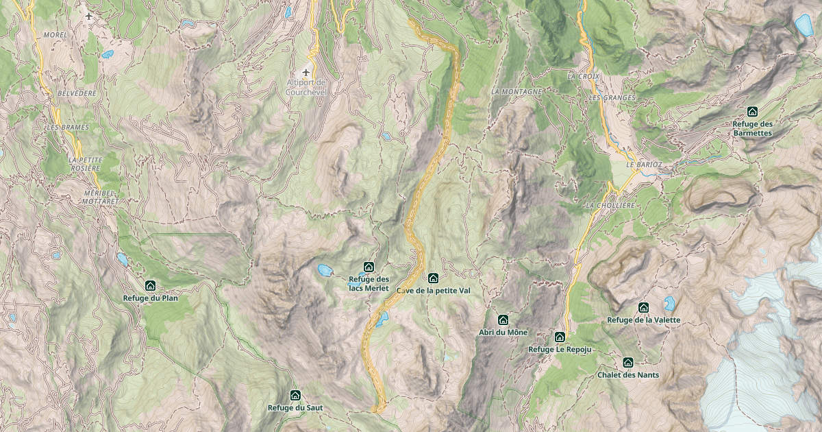 Map preview of Col de Chanrouge — Grand Prâlin
