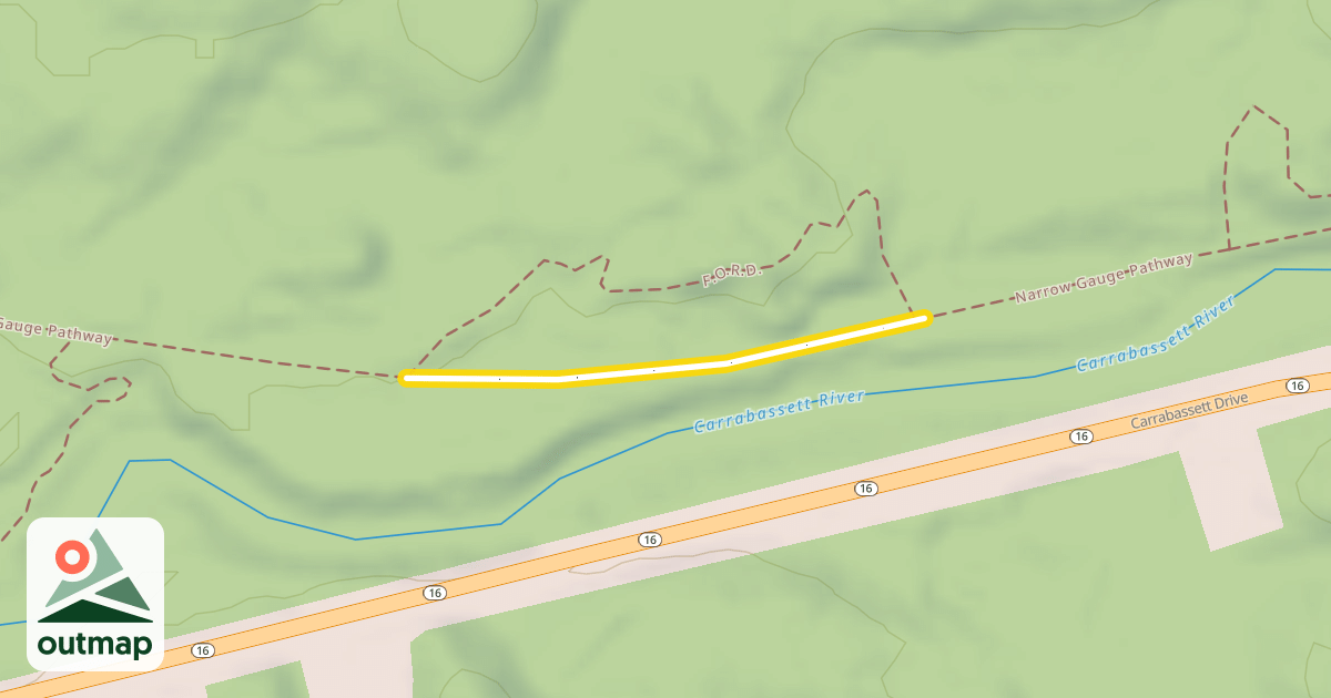 Map of Narrow Gauge Pathway