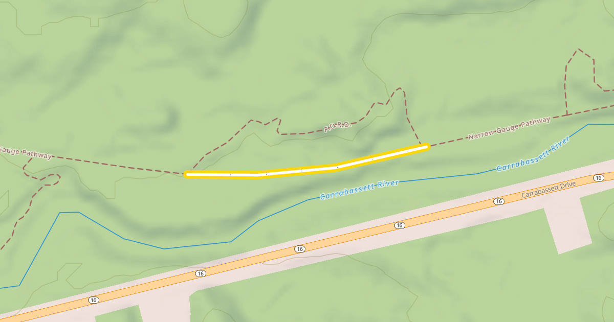 Map preview of Narrow Gauge Pathway
