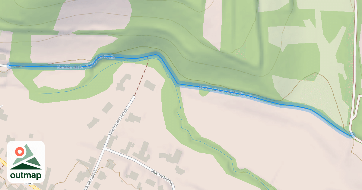 Map of Sentier de la Vallée des Croix