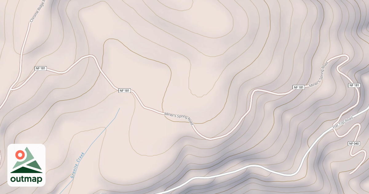 Map of MINERS SPRING