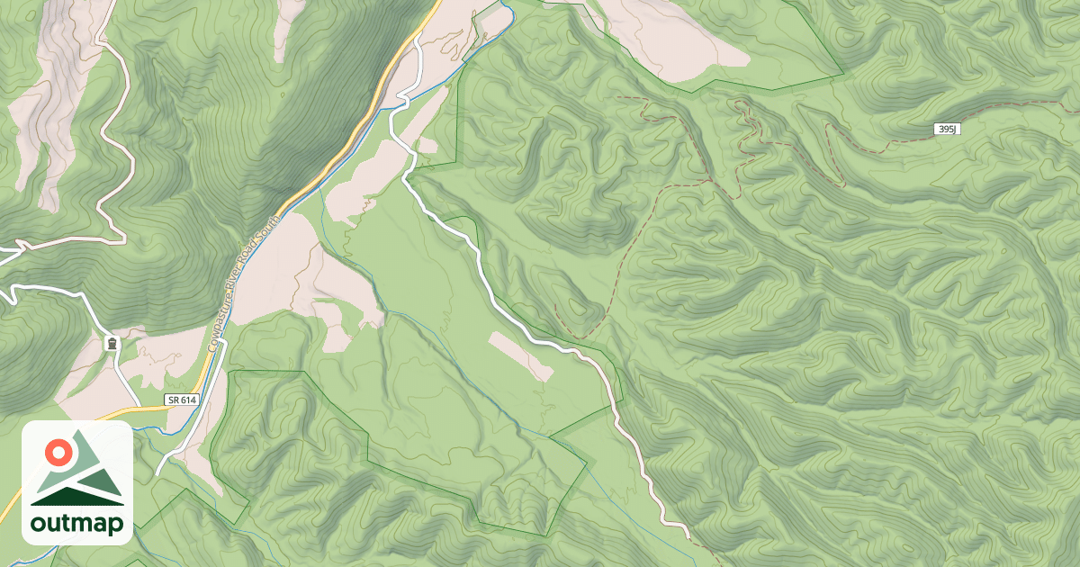 Map of BENSON RUN-WEST SIDE