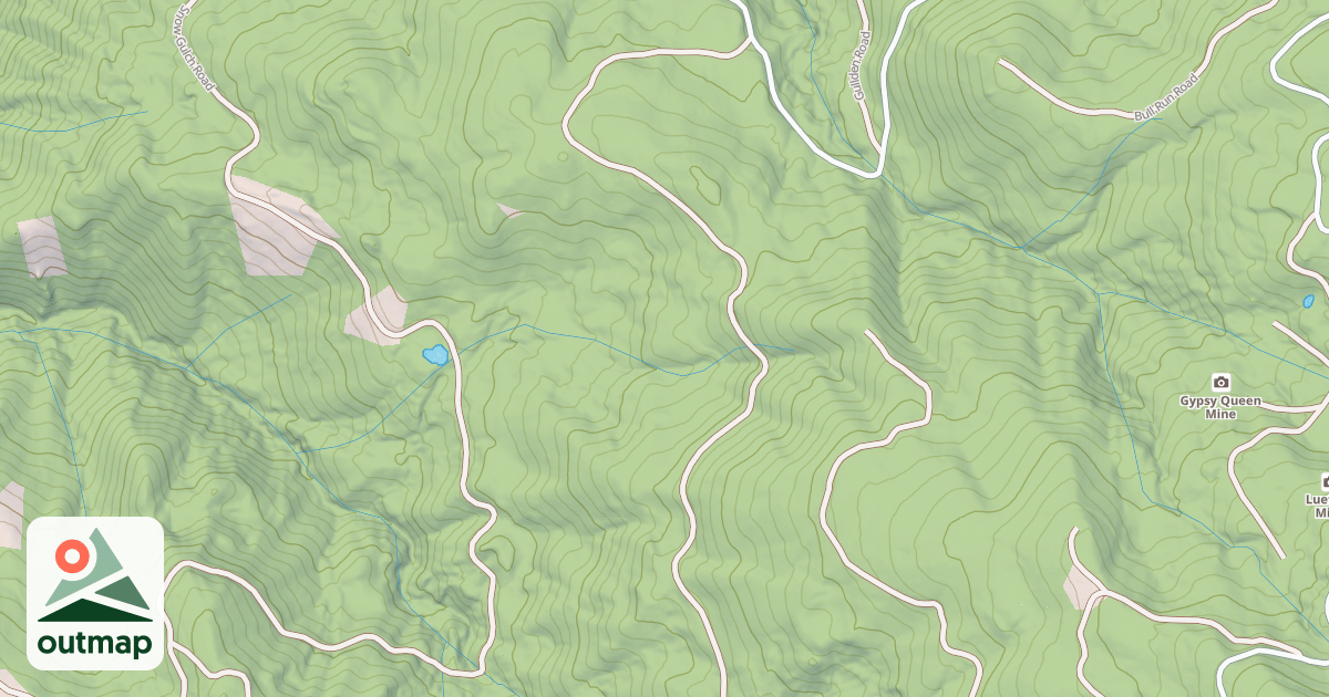 Map of LOWER RUN