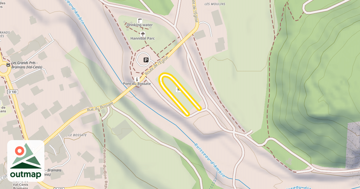 Map of Bramans - Le Verney