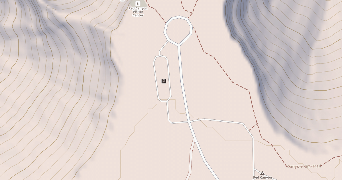 Map preview of RED CANYON PARKING