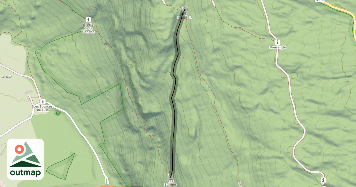 Map of Les Balcons du Lac